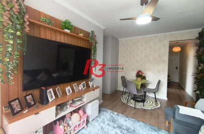 Apartamento à venda, 56 m² por R$ 500.000,00 - Gonzaga - Santos/SP