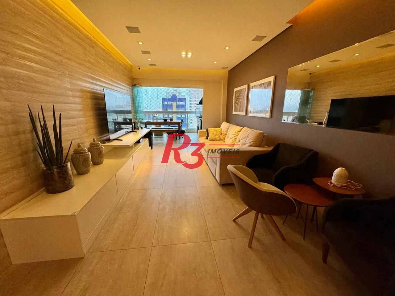 Apartamento com 3 dormitórios à venda, 124 m² por R$ 2.200.000,00 - Boqueirão - Santos/SP