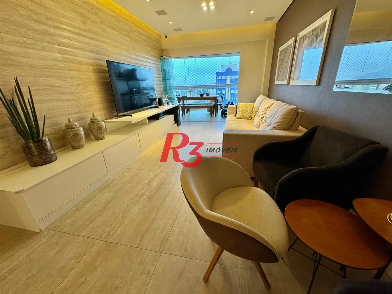 Apartamento com 3 dormitórios à venda, 124 m² por R$ 2.200.000,00 - Boqueirão - Santos/SP