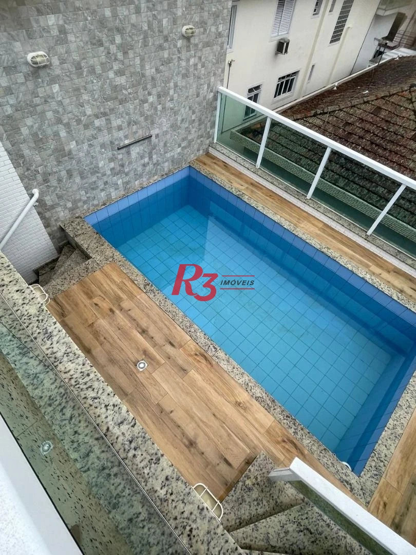 PONTA DA PRAIA - SOBREPOSTA ALTA  - 3 SUÍTES - SACADA - PISCINA  - CHURRASQUEIRA E DEPENDÊNCIA
