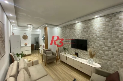 Apartamento à venda, 100 m² por R$ 690.000,00 - Marapé - Santos/SP