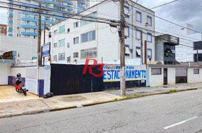 Terreno para alugar, 387 m² por R$ 20.000,00/mês - Encruzilhada - Santos/SP