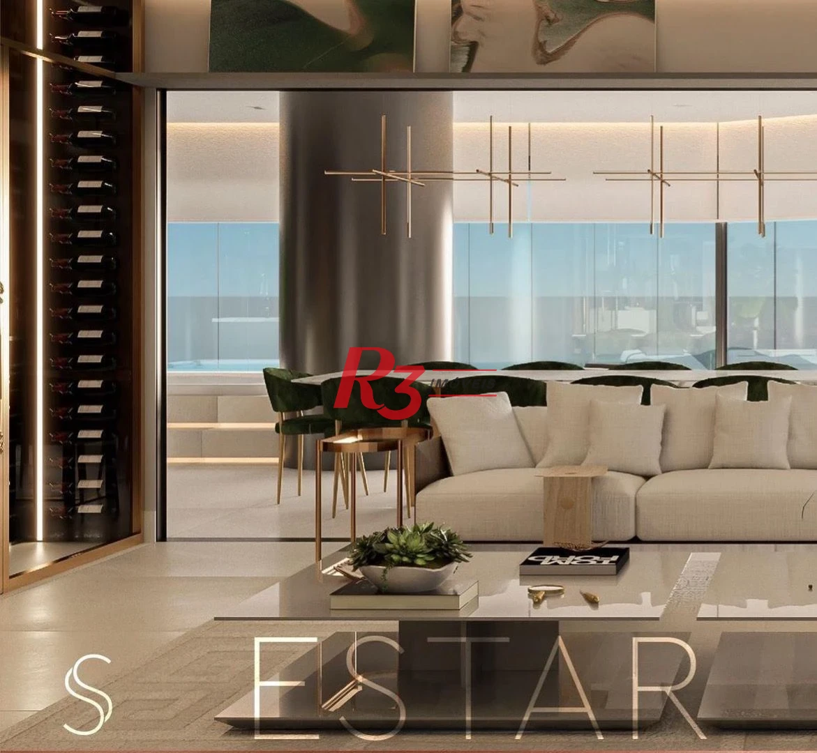 Apartamento com 4 suítes à venda, 501 m² por R$ 13.800.000 - Ponta da Praia - Santos/SP