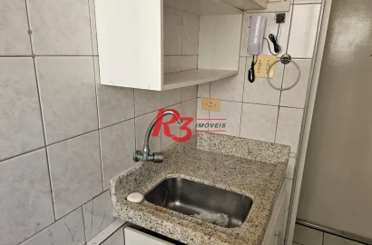 Kitnet à venda, 41 m² por R$ 395.000,00 - Gonzaga - Santos/SP