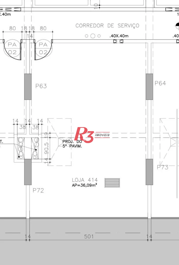 Loja para alugar, 36 m² por R$ 5.000,00/mês - Vila Matias - Santos/SP