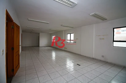 Sala para alugar, 90 m² por R$ 3.900/pacote mensal - Vila Mathias - Santos/SP