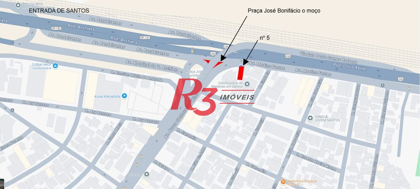 Terreno para alugar, 300 m² por R$ 10.000,00/mês - Chico de Paula - Santos/SP