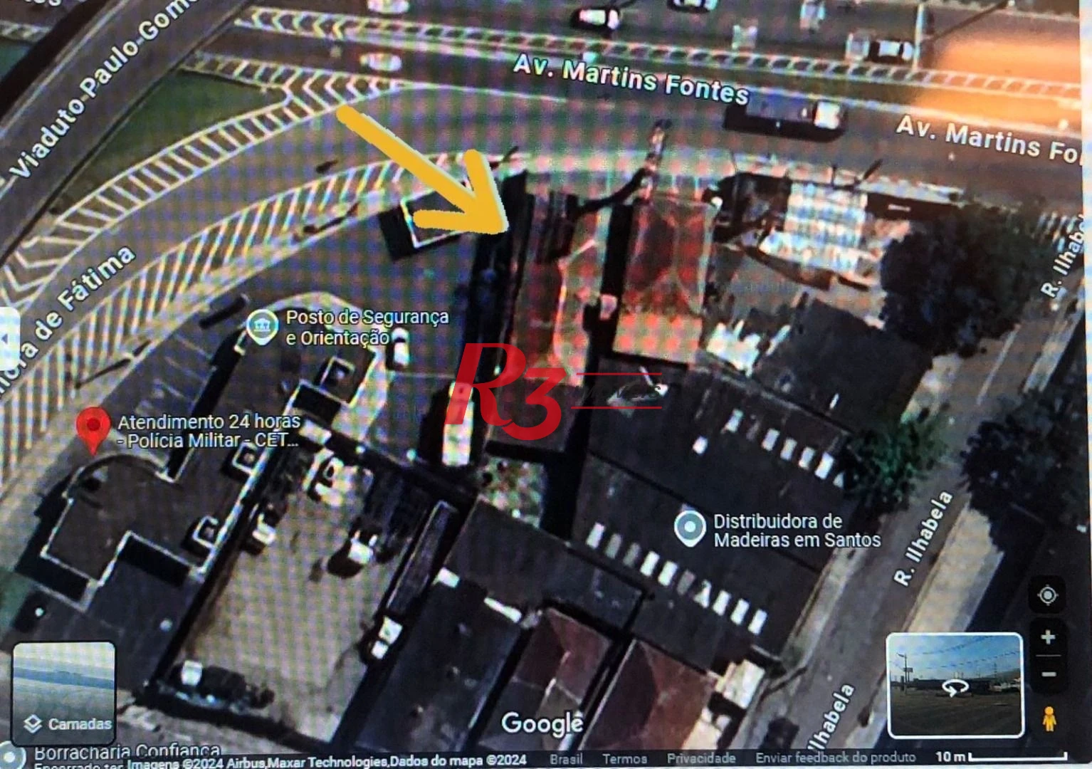 Terreno para alugar, 300 m² por R$ 10.000,00/mês - Chico de Paula - Santos/SP