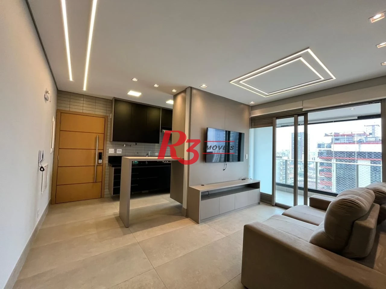 Apartamento com 1 dormitório à venda, 65 m² por R$ 955.000,00 - Aparecida - Santos/SP
