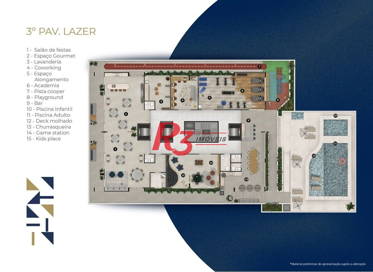 Apartamento com 3 dormitórios à venda, 89 m² por R$ 1.220.000,00 - Marapé - Santos/SP