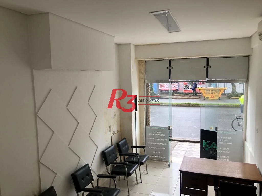 Loja para alugar, 35 m² toda Reformada Aparecida - Santos/SP
