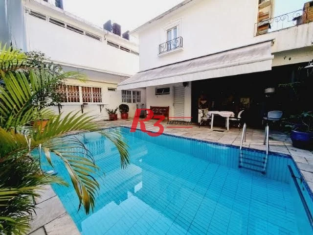 R3 REAL ESTATE ALUGA EXCELENTE CASA COM PISCINA NO BAIRRO DO BOQUEIRÃO, EM SANTOS.