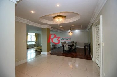 Apartamento com 4 dormitórios, 355 m² - venda por R$ 4.700.000,00 ou aluguel por R$ 18.000,00/mês - Boqueirão - Santos/SP