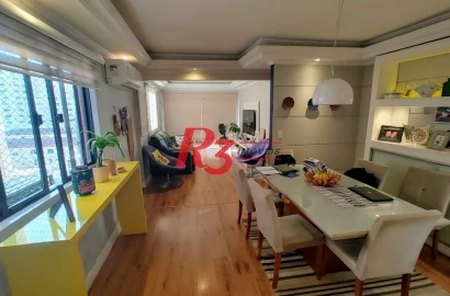 Apartamento com 3 dormitórios à venda, 134 m² por R$ 910.000,00 - Ponta da Praia - Santos/SP