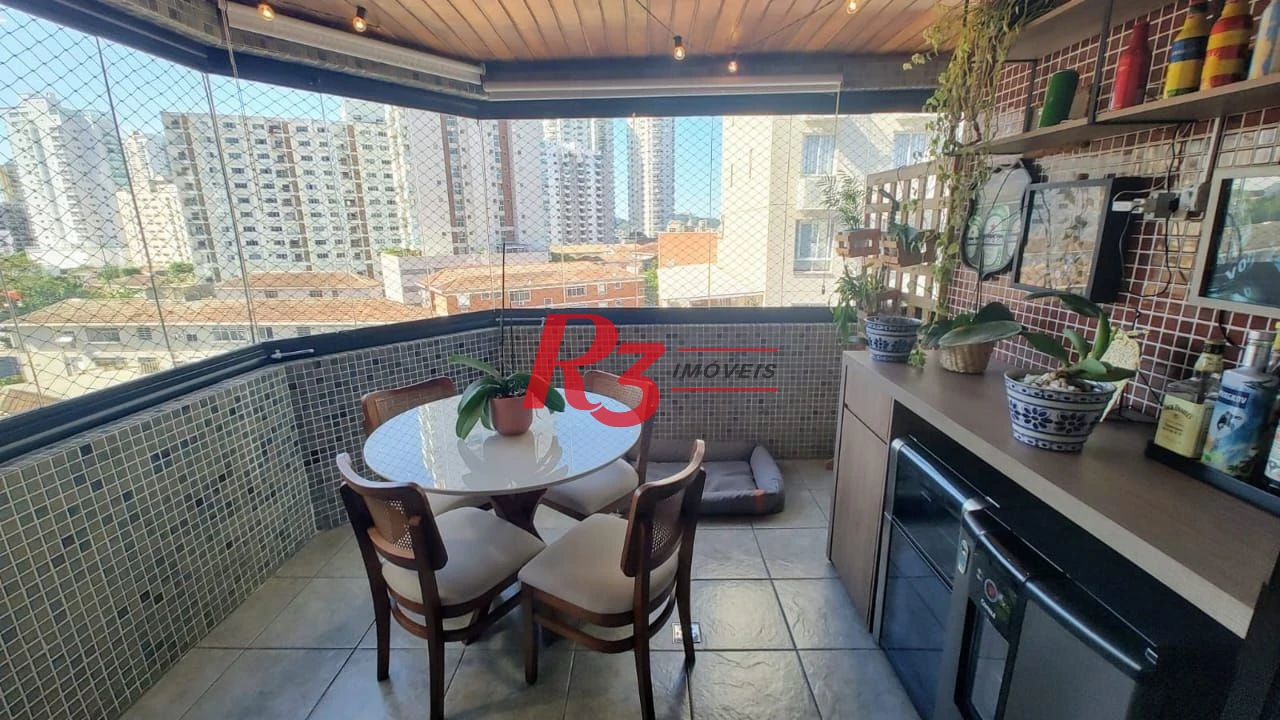 Apartamento com 3 dormitórios à venda, 134 m² por R$ 910.000,00 - Ponta da Praia - Santos/SP