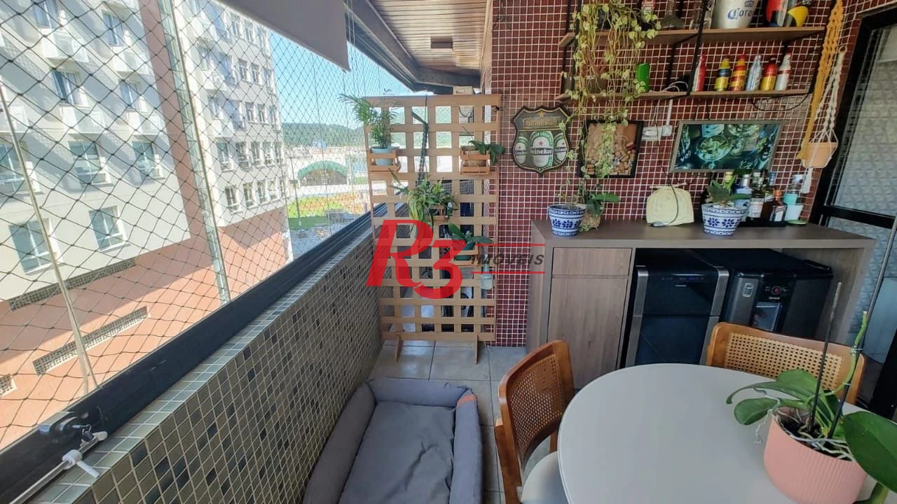 Apartamento com 3 dormitórios à venda, 134 m² por R$ 910.000,00 - Ponta da Praia - Santos/SP