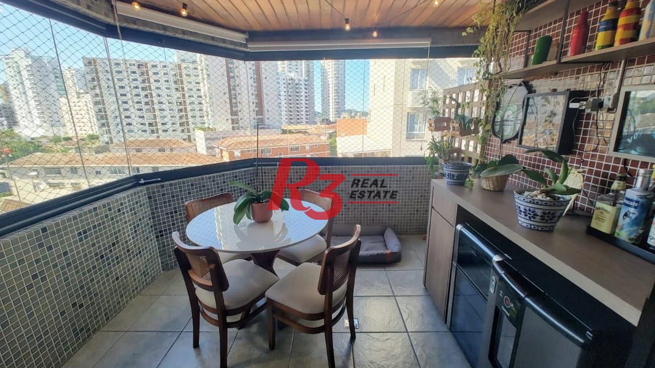 Apartamento com 3 dormitórios à venda, 134 m² por R$ 920.000,00 - Ponta da Praia - Santos/SP
