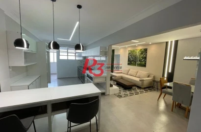 Apartamento, 125 m² - venda por R$ 1.750.000,00 ou aluguel por R$ 8.500,00 - Gonzaga - Santos/SP