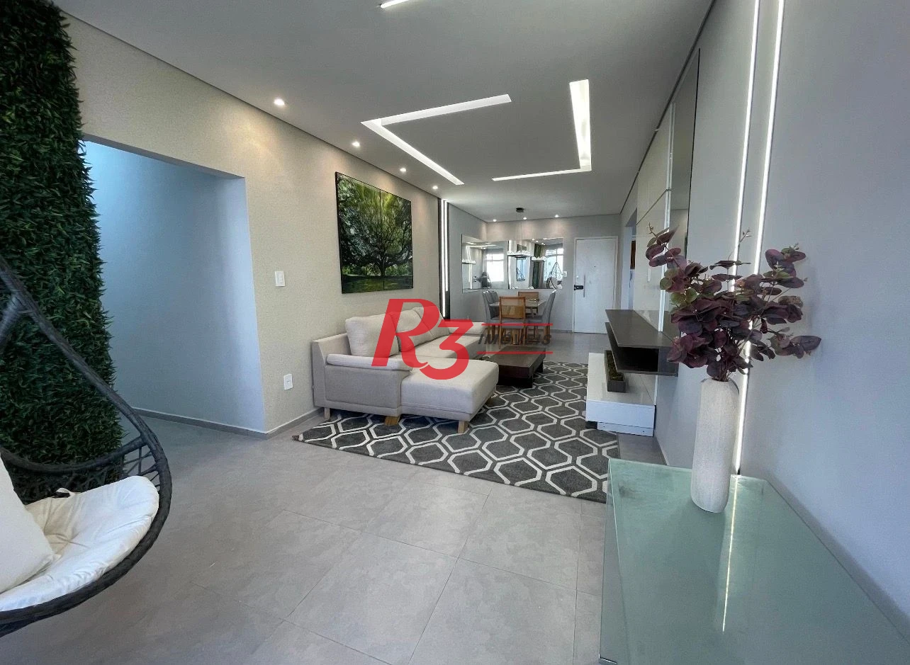 Apartamento, 125 m² - venda por R$ 1.750.000,00 ou aluguel por R$ 8.500,00 - Gonzaga - Santos/SP