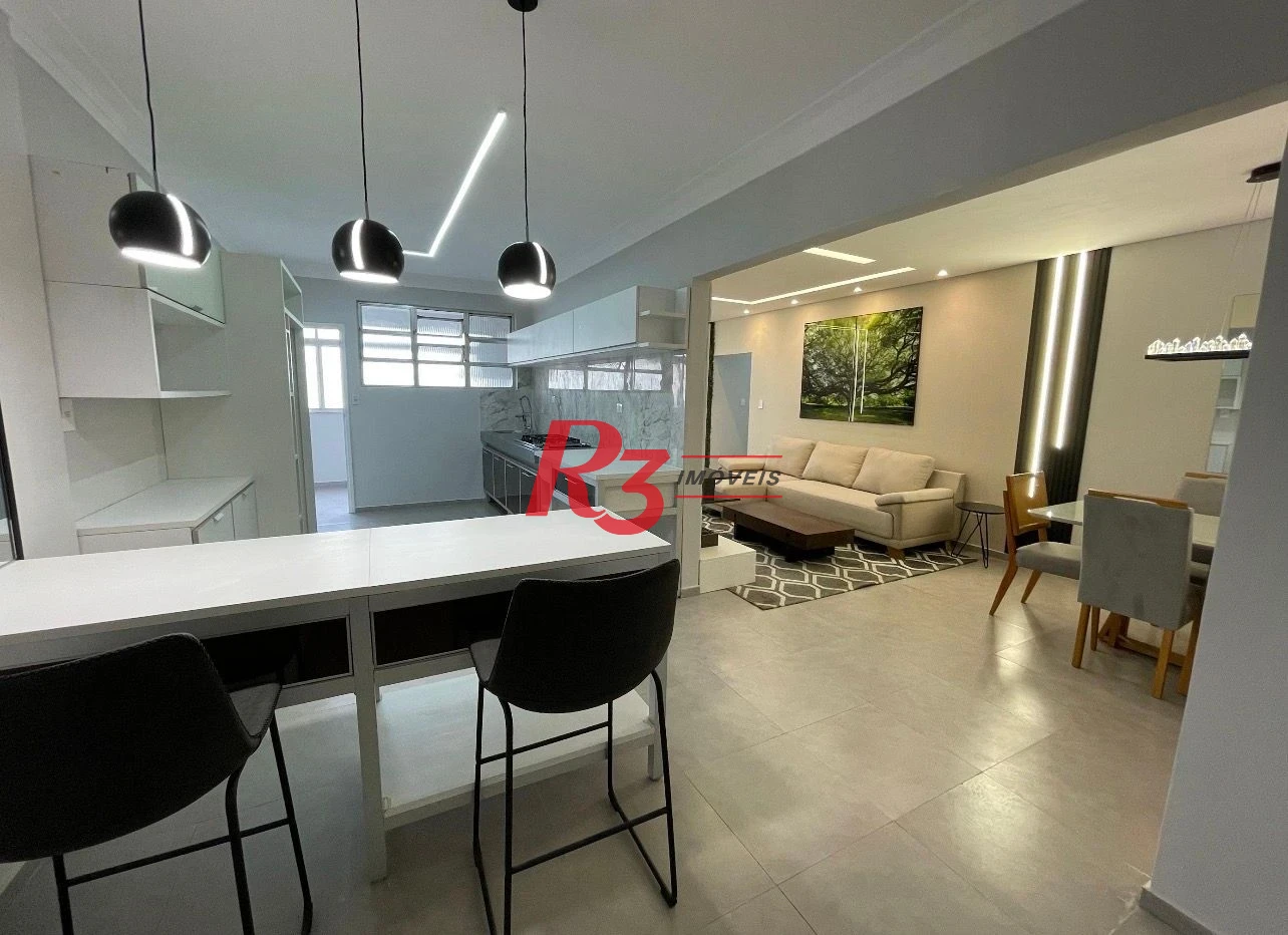 Apartamento, 125 m² - venda por R$ 1.750.000,00 ou aluguel por R$ 8.500,00 - Gonzaga - Santos/SP