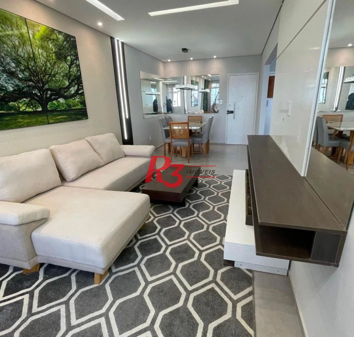 Apartamento, 125 m² - venda por R$ 1.750.000,00 ou aluguel por R$ 8.500,00 - Gonzaga - Santos/SP