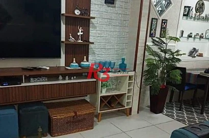 Casa com 2 dormitórios à venda, 365 m² por R$ 615.000,00 - Chico de Paula - Santos/SP