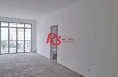 Apartamento à venda, 115 m², 2 quartos, no Boqueirão em Santos SP.