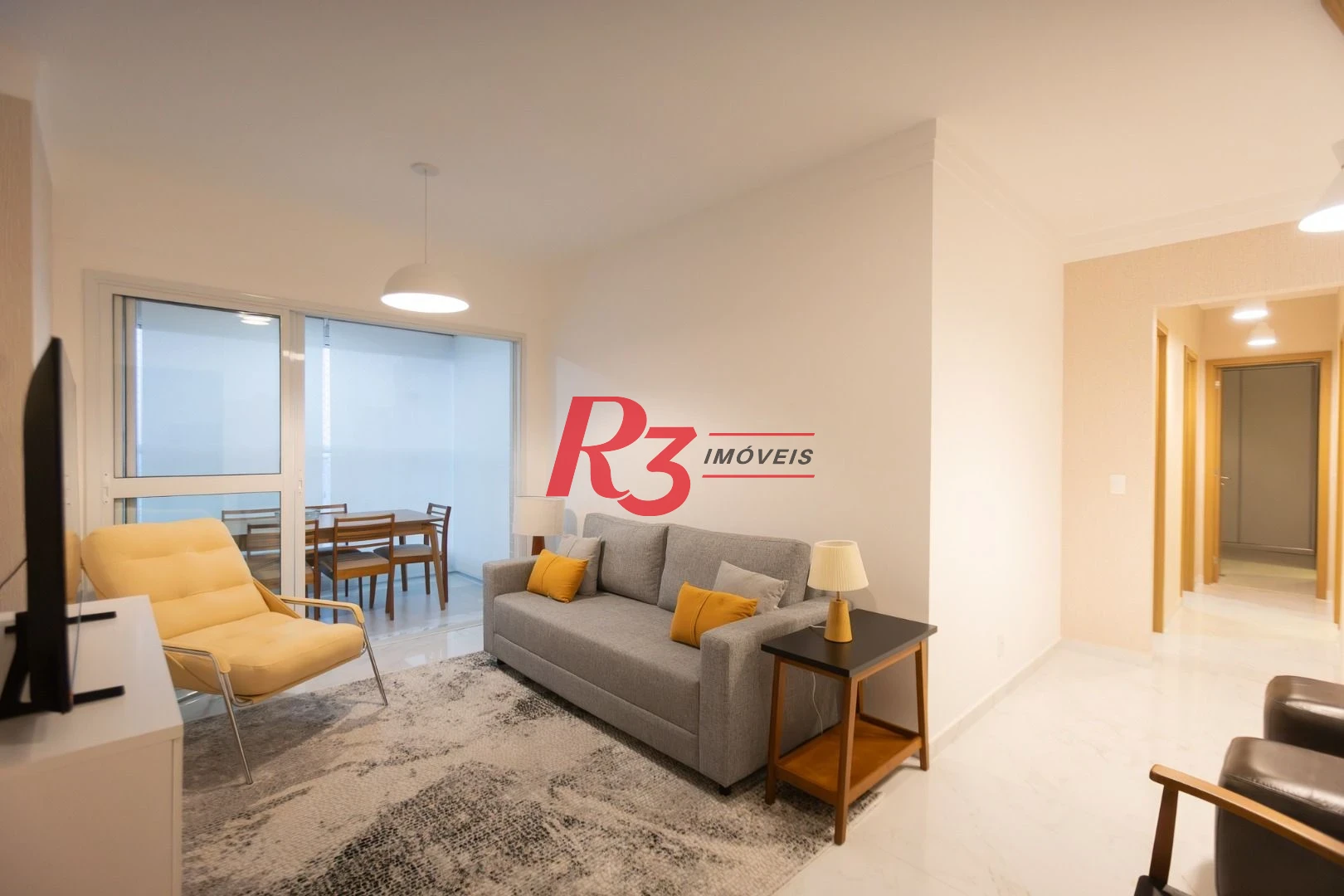 Apartamento com 3 dormitórios para alugar, 99 m² por R$ 12.000,02/mês - Gonzaga - Santos/SP
