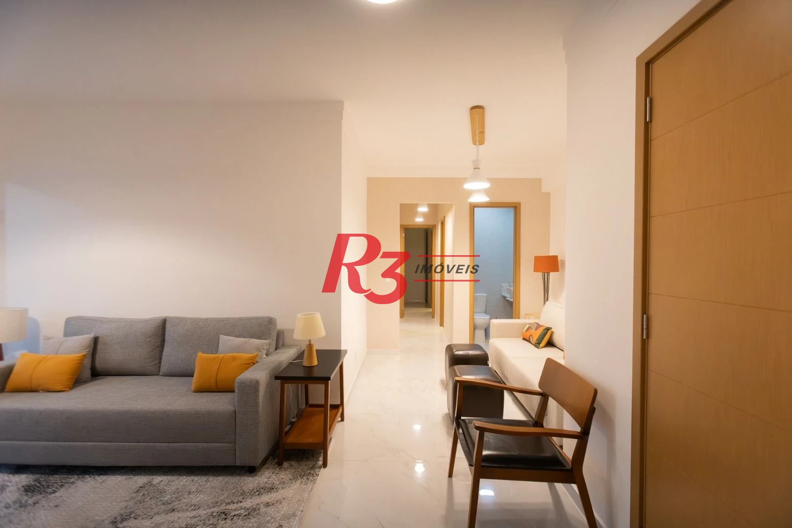 Apartamento com 3 dormitórios para alugar, 99 m² por R$ 12.000,02/mês - Gonzaga - Santos/SP