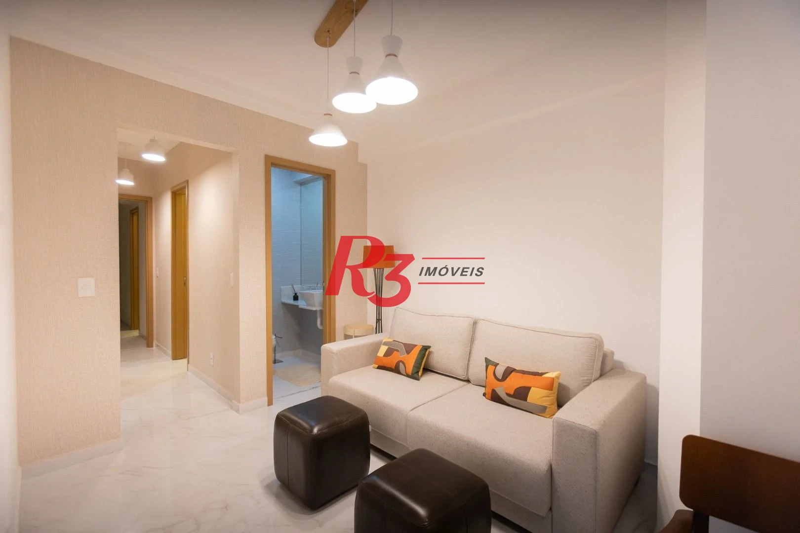 Apartamento com 3 dormitórios para alugar, 99 m² por R$ 12.000,02/mês - Gonzaga - Santos/SP