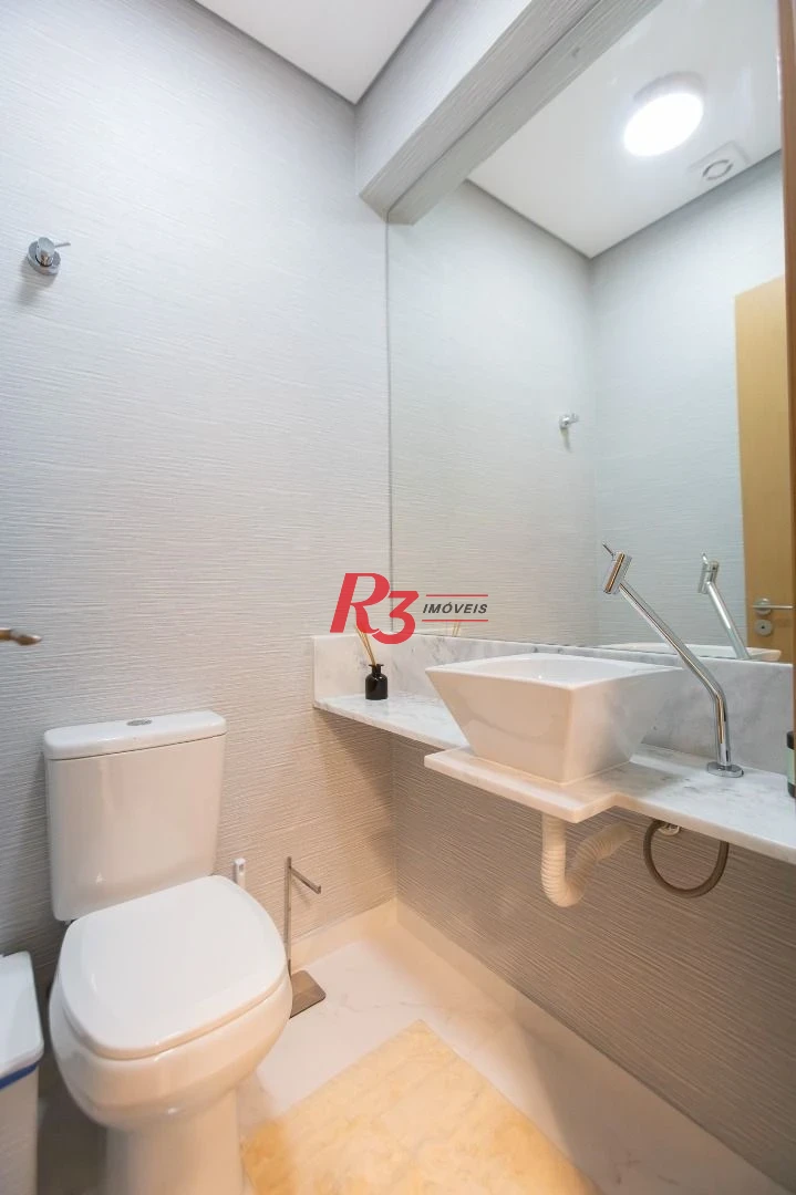 Apartamento com 3 dormitórios para alugar, 99 m² por R$ 12.000,02/mês - Gonzaga - Santos/SP