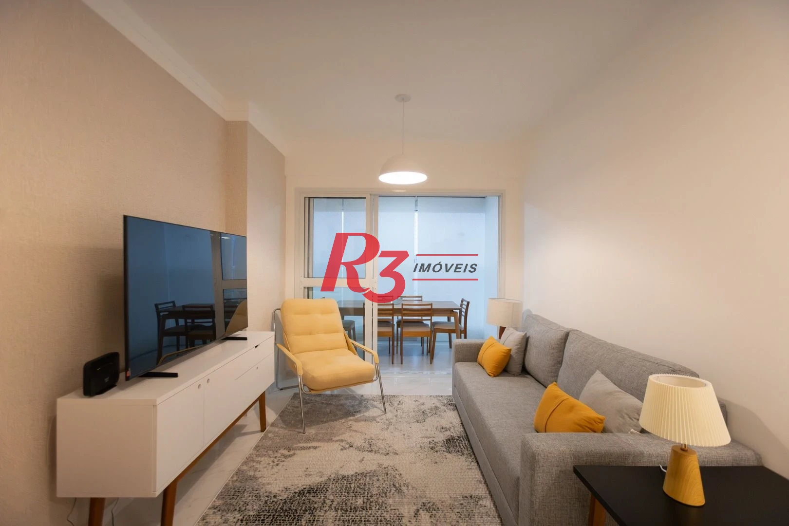Apartamento com 3 dormitórios para alugar, 99 m² por R$ 12.000,02/mês - Gonzaga - Santos/SP