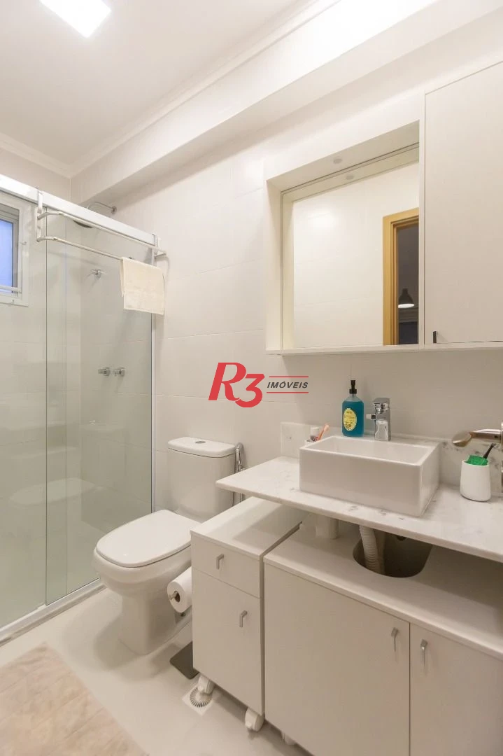 Apartamento com 3 dormitórios para alugar, 99 m² por R$ 12.000,02/mês - Gonzaga - Santos/SP