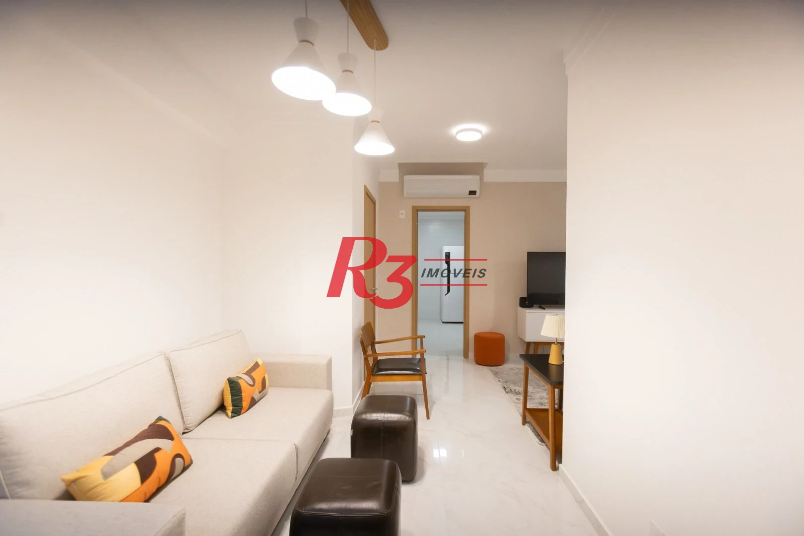 Apartamento com 3 dormitórios para alugar, 99 m² por R$ 12.000,02/mês - Gonzaga - Santos/SP
