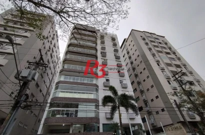 Apartamento com 3 dormitórios à venda, 212 m² por R$ 1.400.000,00 - Aparecida - Santos/SP