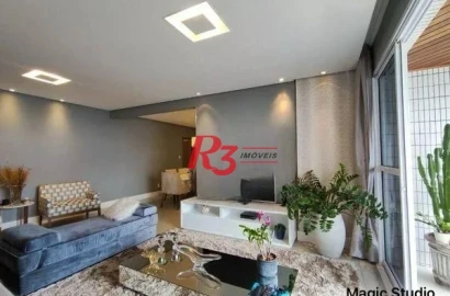 Apartamento à venda, 180 m² por R$ 2.450.000,00 - Aparecida - Santos/SP