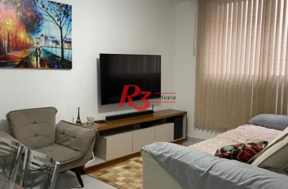 Apartamento com 1 dormitório à venda, 55 m² por R$ 320.000,00 - Macuco - Santos/SP