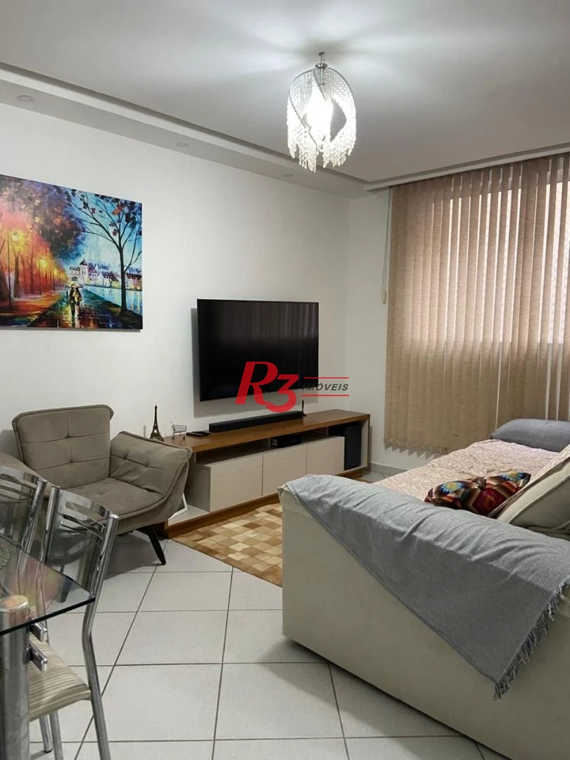 Apartamento com 1 dormitório à venda, 55 m² por R$ 320.000,00 - Macuco - Santos/SP