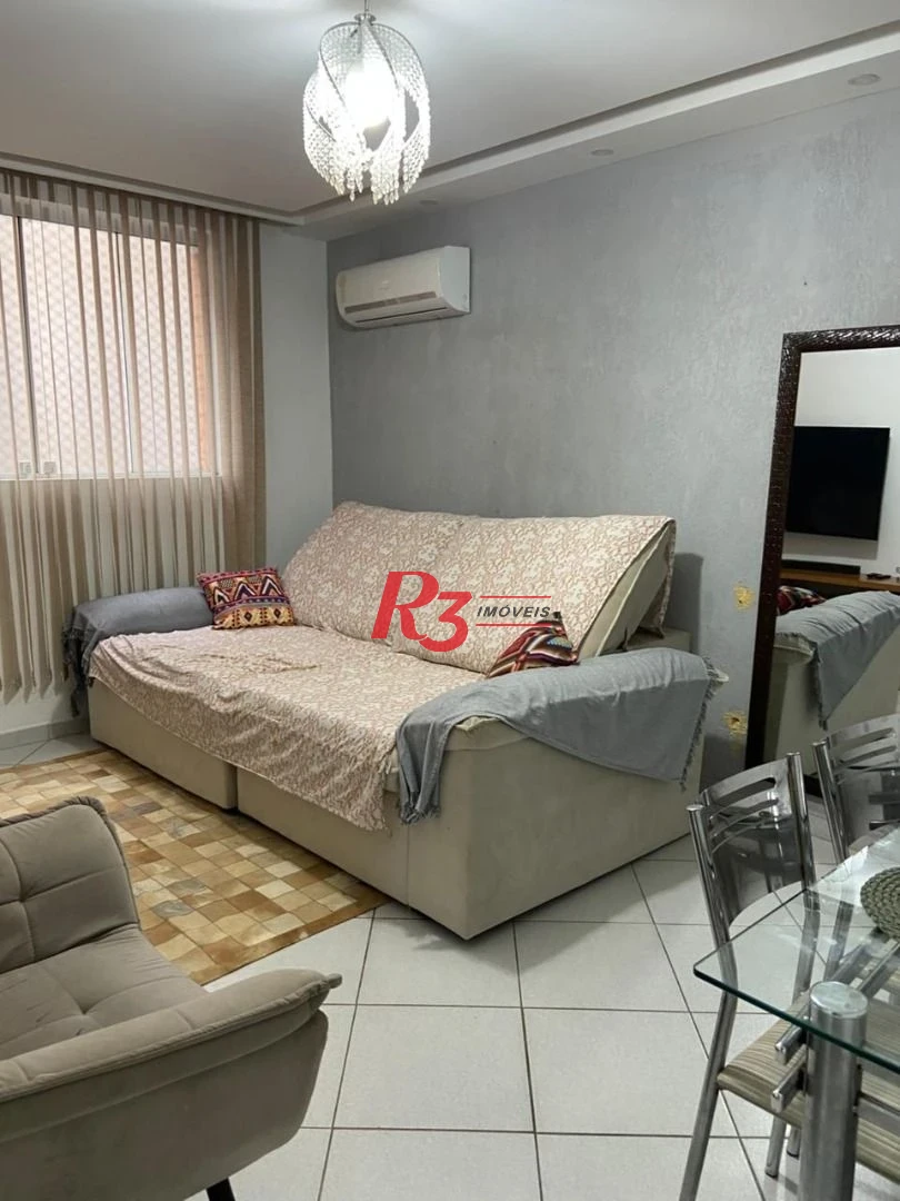 Apartamento com 1 dormitório à venda, 55 m² por R$ 320.000,00 - Macuco - Santos/SP
