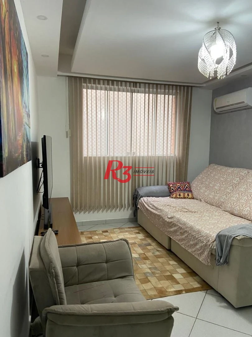 Apartamento com 1 dormitório à venda, 55 m² por R$ 320.000,00 - Macuco - Santos/SP