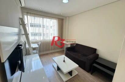 Apartamento com 1 dormitório à venda, 44 m² por R$ 360.000,00 - Gonzaga - Santos/SP