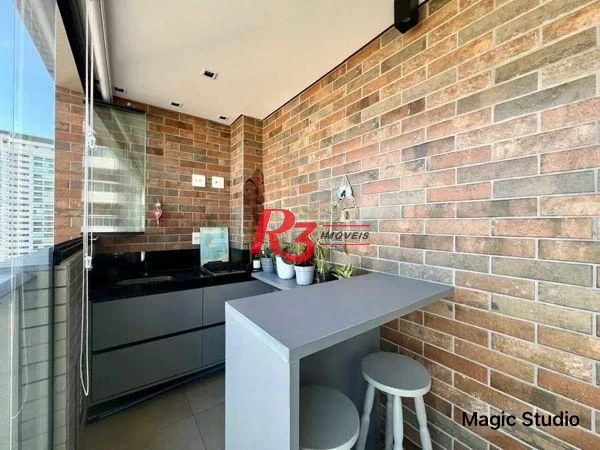 Apartamento à venda, 88 m² por R$ 1.700.000,00 - Aparecida - Santos/SP