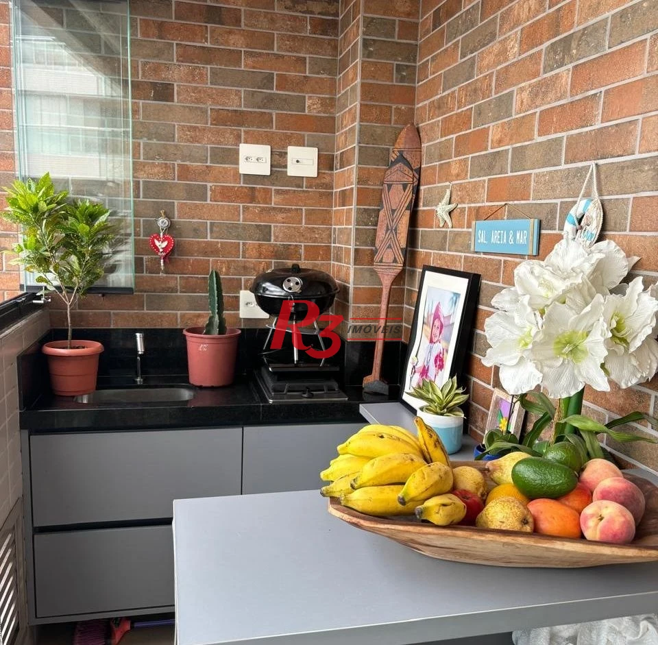 Apartamento com 2 dormitórios à venda, 88 m² por R$ 1.590.000,00 - Aparecida - Santos/SP