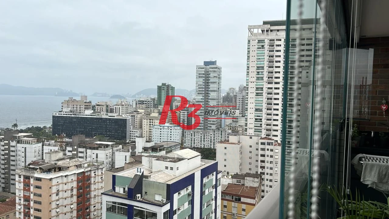 Apartamento com 2 dormitórios à venda, 88 m² por R$ 1.590.000,00 - Aparecida - Santos/SP