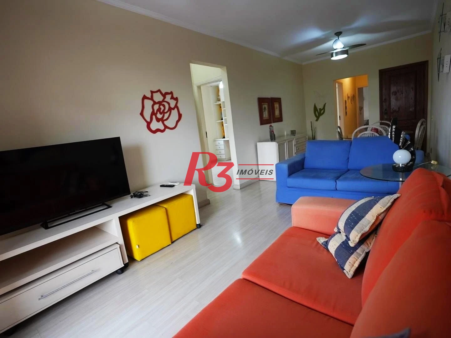 Apartamento com 3 dormitórios à venda, 114 m² por R$ 690.000,00 - Boqueirão - Santos/SP