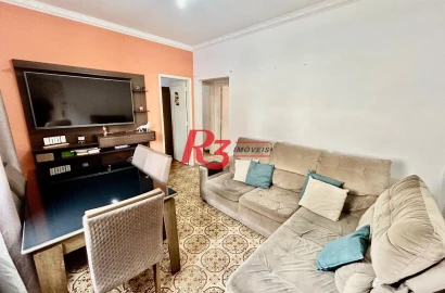 Apartamento com 2 dormitórios à venda, 72 m² por R$ 350.000,00 - Embaré - Santos/SP