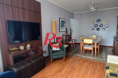 Apartamento com 2 dormitórios à venda, 97 m² por R$ 700.000,00 - Gonzaga - Santos/SP