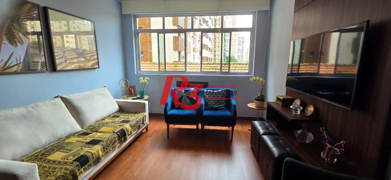 Apartamento com 2 dormitórios à venda, 97 m² por R$ 700.000,00 - Gonzaga - Santos/SP