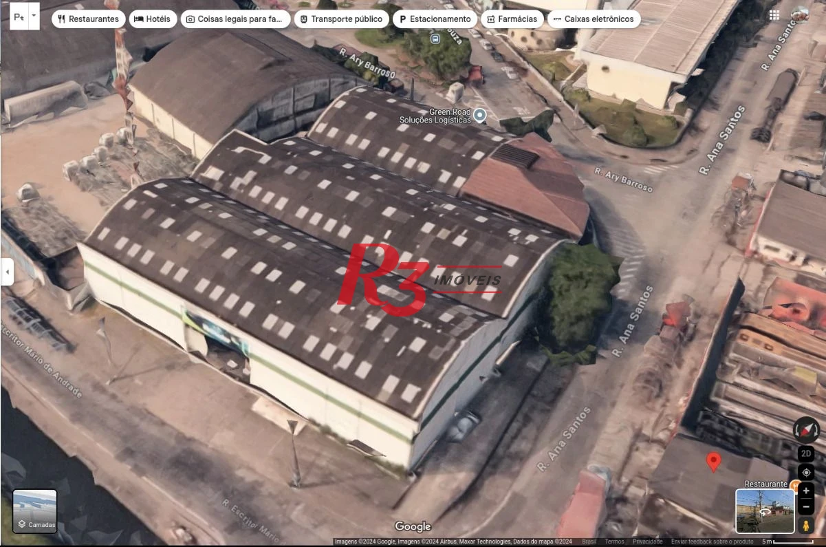 Galpão à venda, 2123 m² por R$ 13.700.000,00 - Chico de Paula - Santos/SP