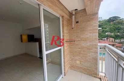 Apartamento com 2 dormitórios à venda, 60 m²  - José Menino - Santos/SP